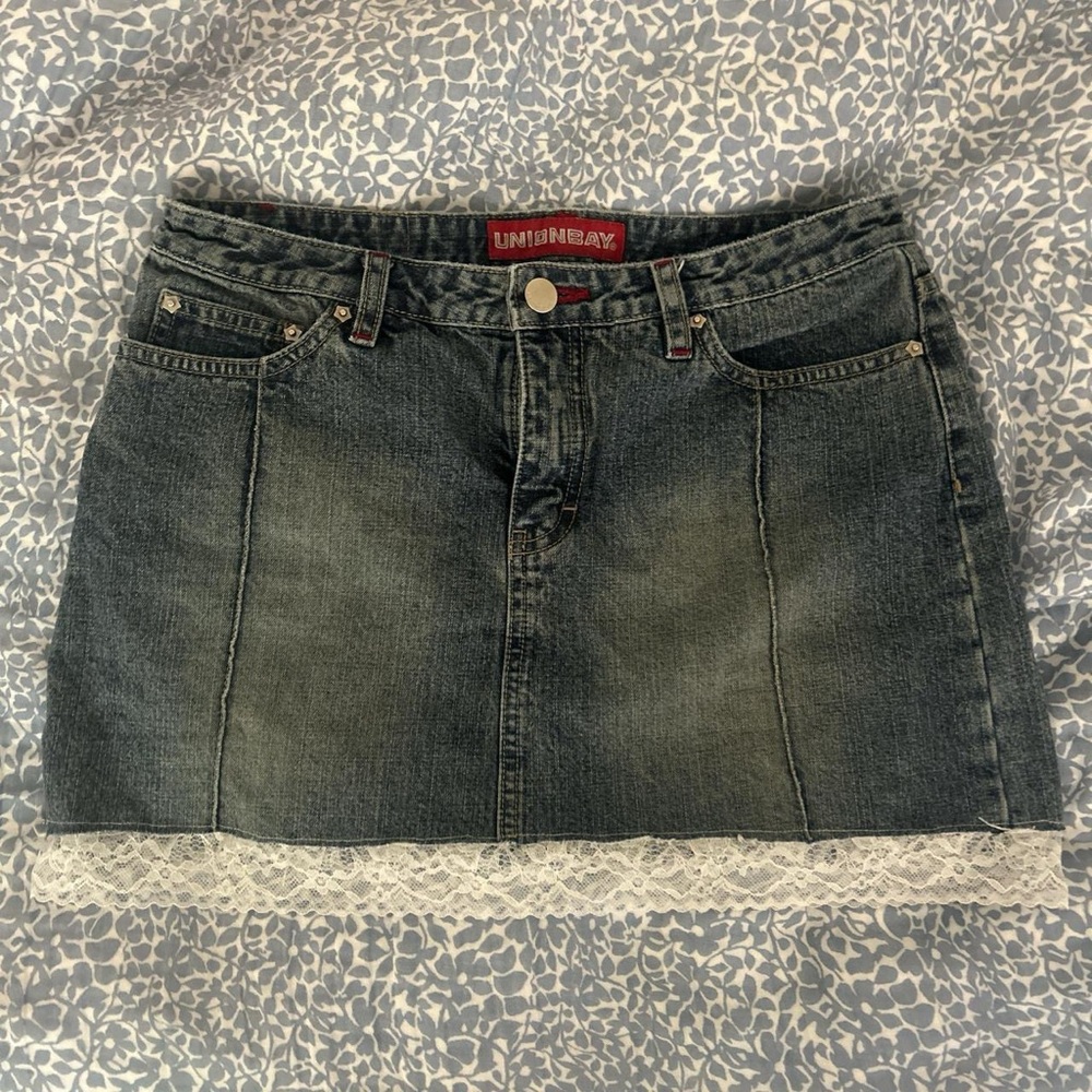 UNIONBAY Women's Denim Mini Skirt